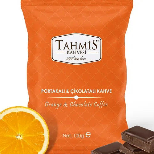 Türkischer Kaffee mit Orangenschokolade 100 Gr