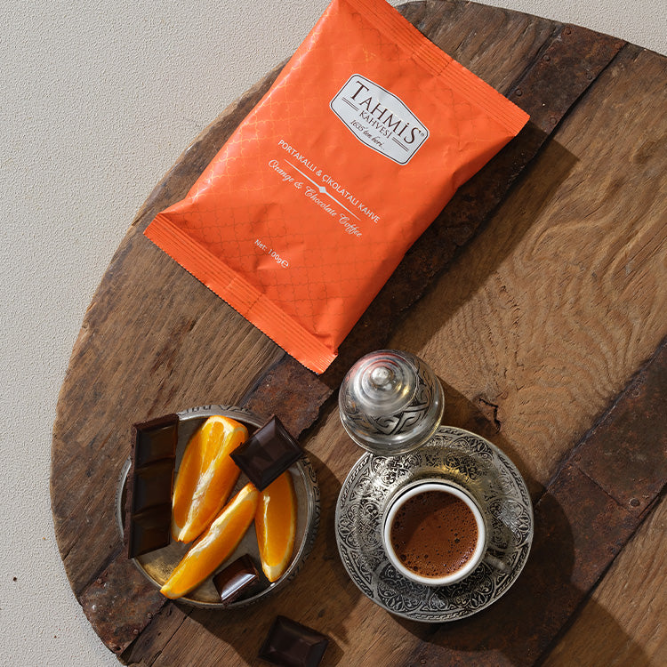 Türkischer Kaffee mit Orangenschokolade 100 Gr
